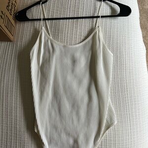 Aritzia - Sunday Best ribbed thong body suit